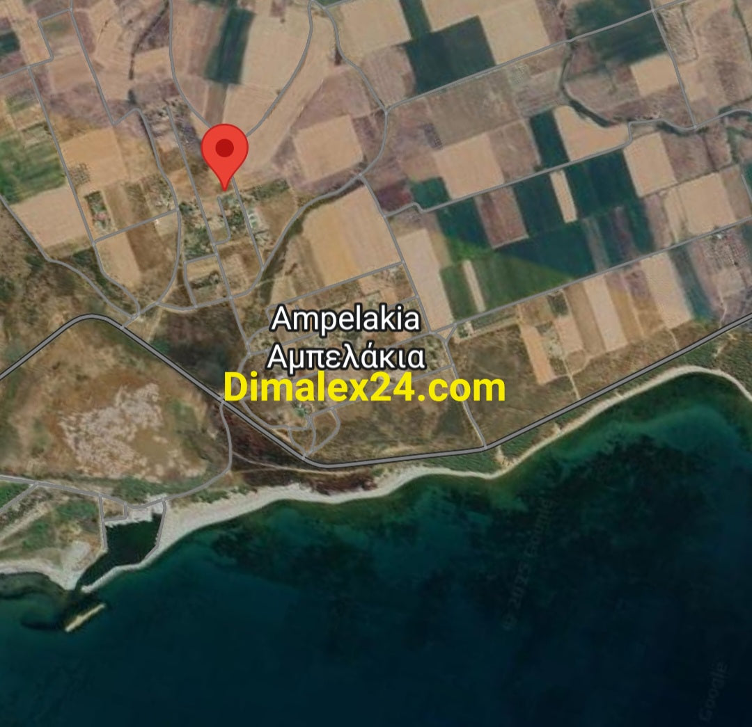 Локация на парцел в Ампелакия, Северна Гърция, област Родопи.