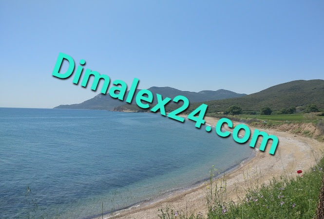 Beautiful beach view in Mesemvria, Greece, featuring clear waters and lush greenery.