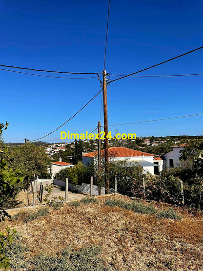 Панорамна гледка към цялото село Проскинитес от имот в селото.