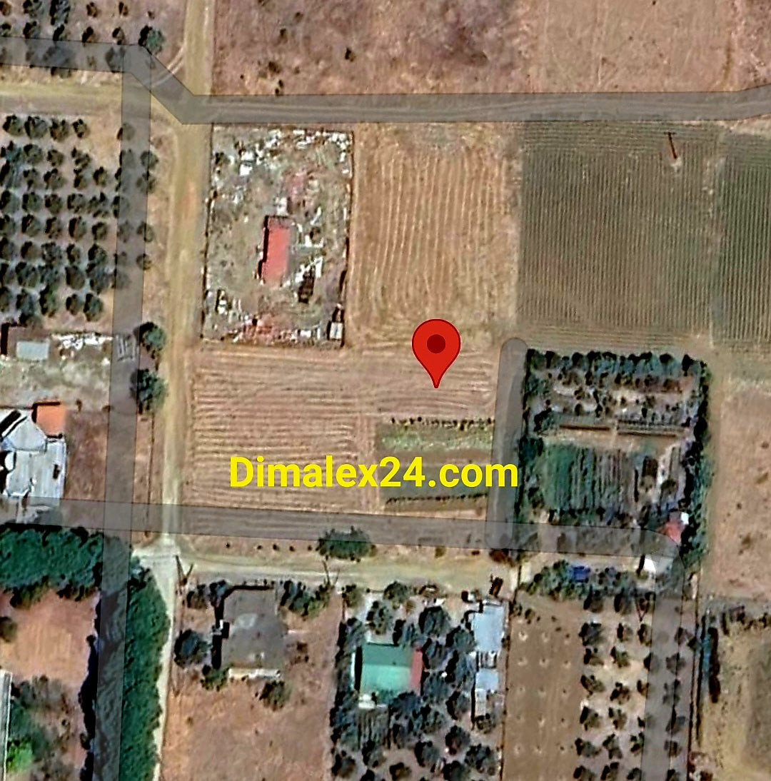 Карта с локация на парцел в Ксилагани,Северна Гърция, област родопи на 6 км от морето.