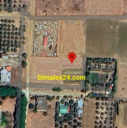 Карта с локация на парцел в Ксилагани,Северна Гърция, област родопи на 6 км от морето.