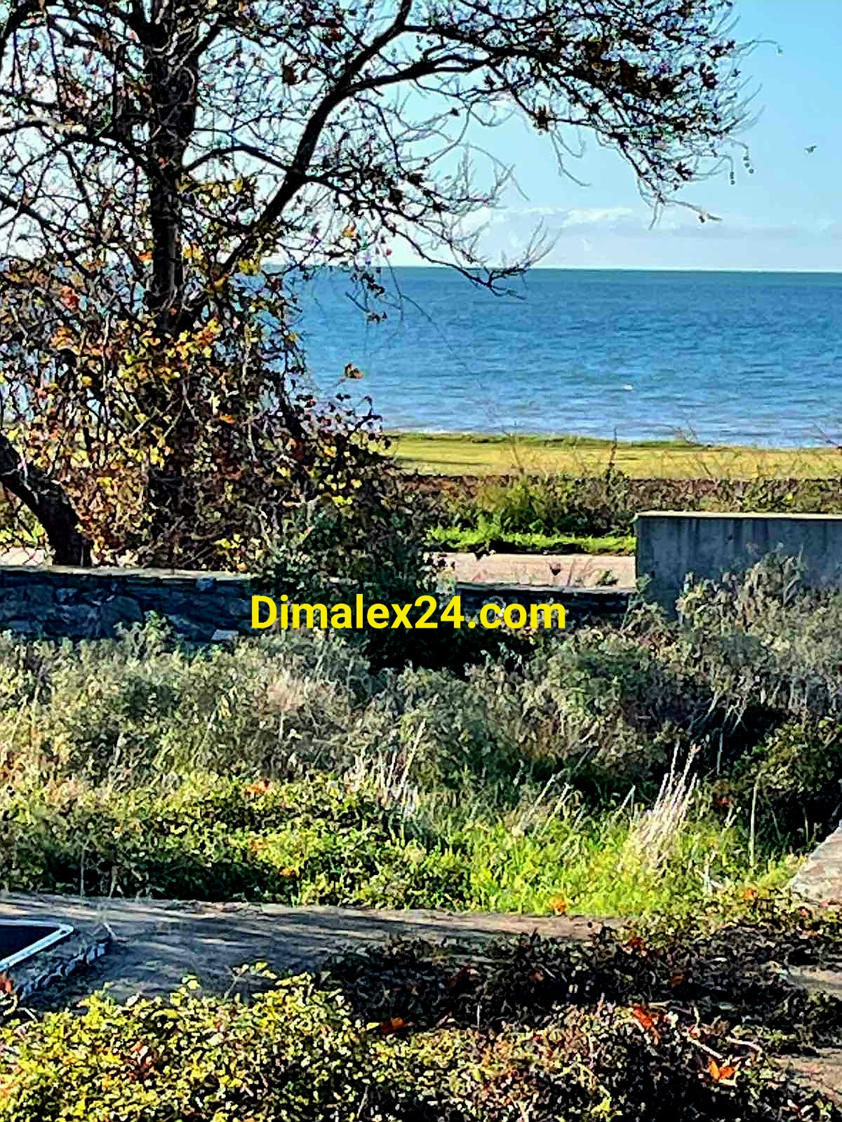 Панорамен изглед към морето от недостроен имот с басейн в Платанитис, Северна Гърция