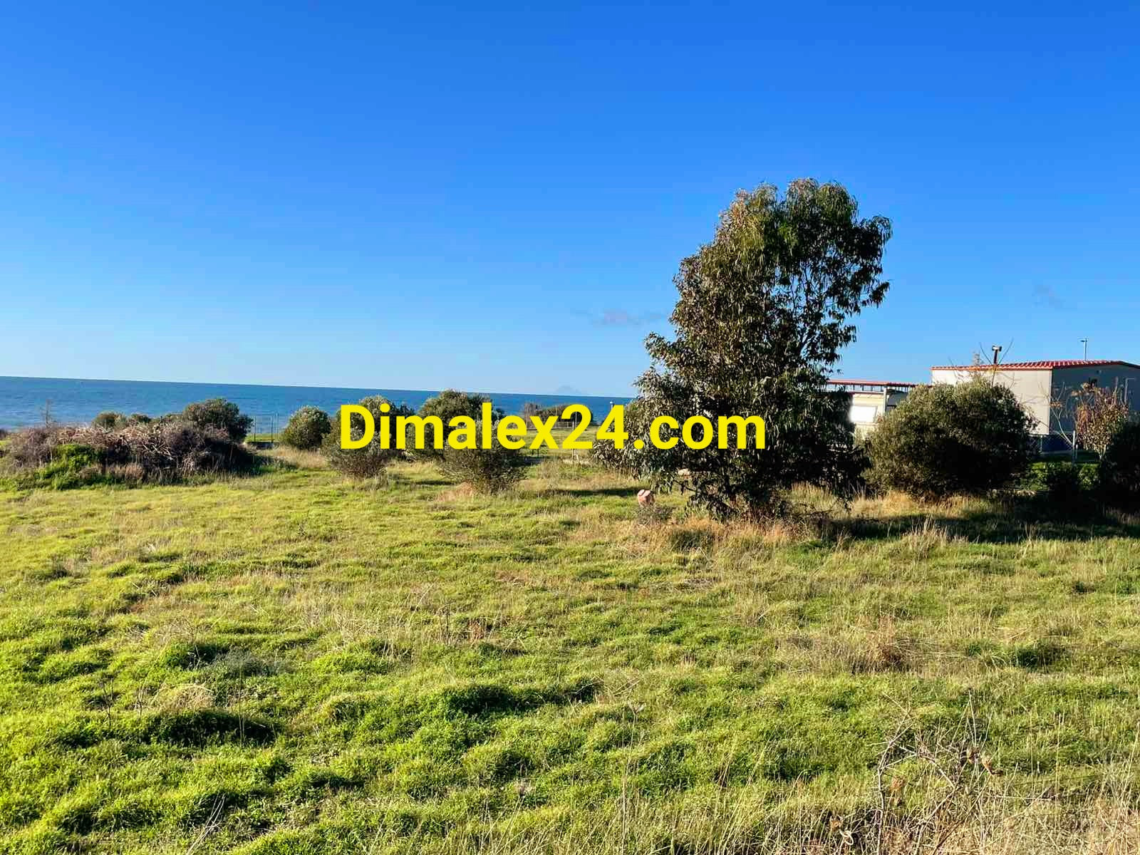 Морска панорама от имот близо до плажовете на Платанитис,област Родопи, Северна Гърция.