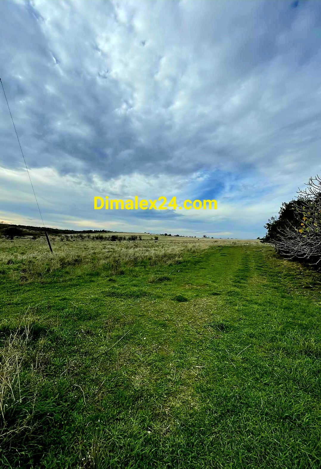 Просторен парцел в Крионери,Северна Гърция, област Родопи на 580 м .от плажа.