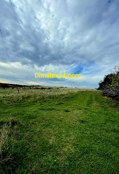 Просторен парцел в Крионери,Северна Гърция, област Родопи на 580 м .от плажа.