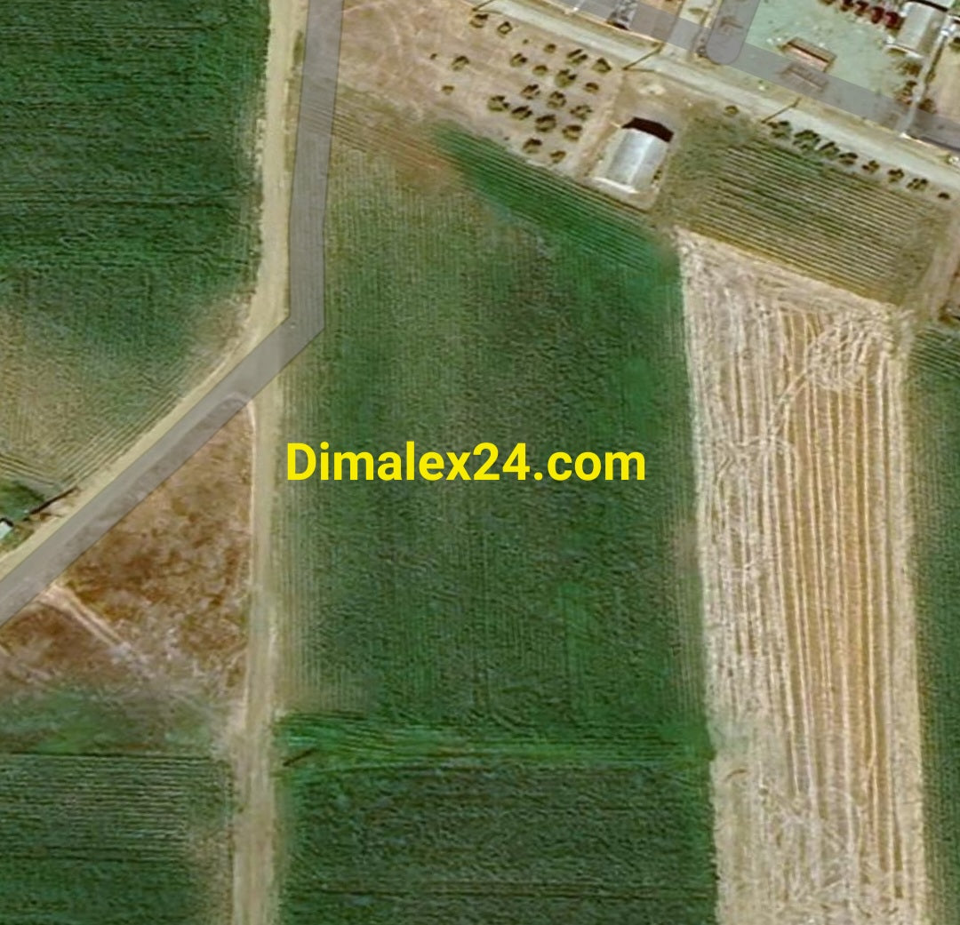 N.170 Парцел в гърция, област Родопи, Имерос – изглед от въздуха на парцела и околните земеделски площи.