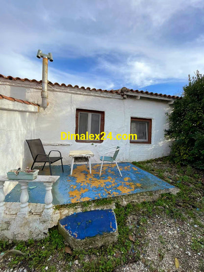 Заден двор с кът за отдих на имот в Северна Гърция,Кровили,област Родопи.