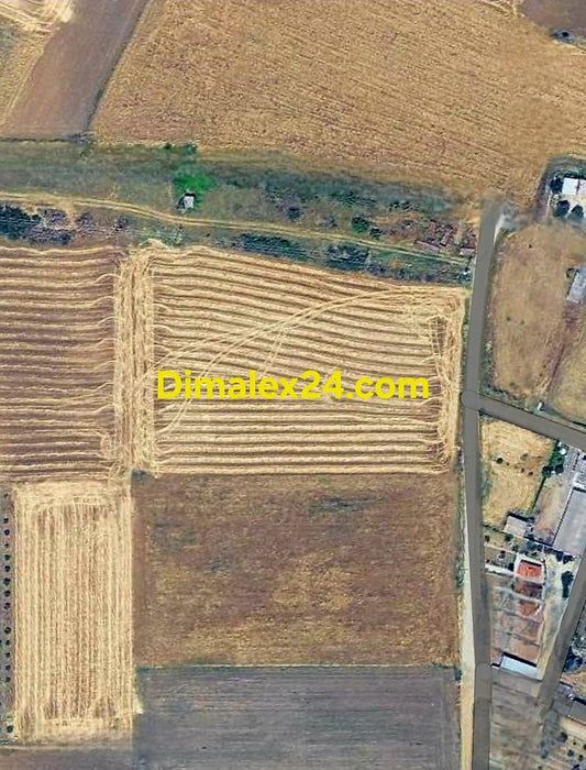 Сателитен изглед на парцел на 1 км от плажа на Имерос,Северна Гърция, област Родопи.