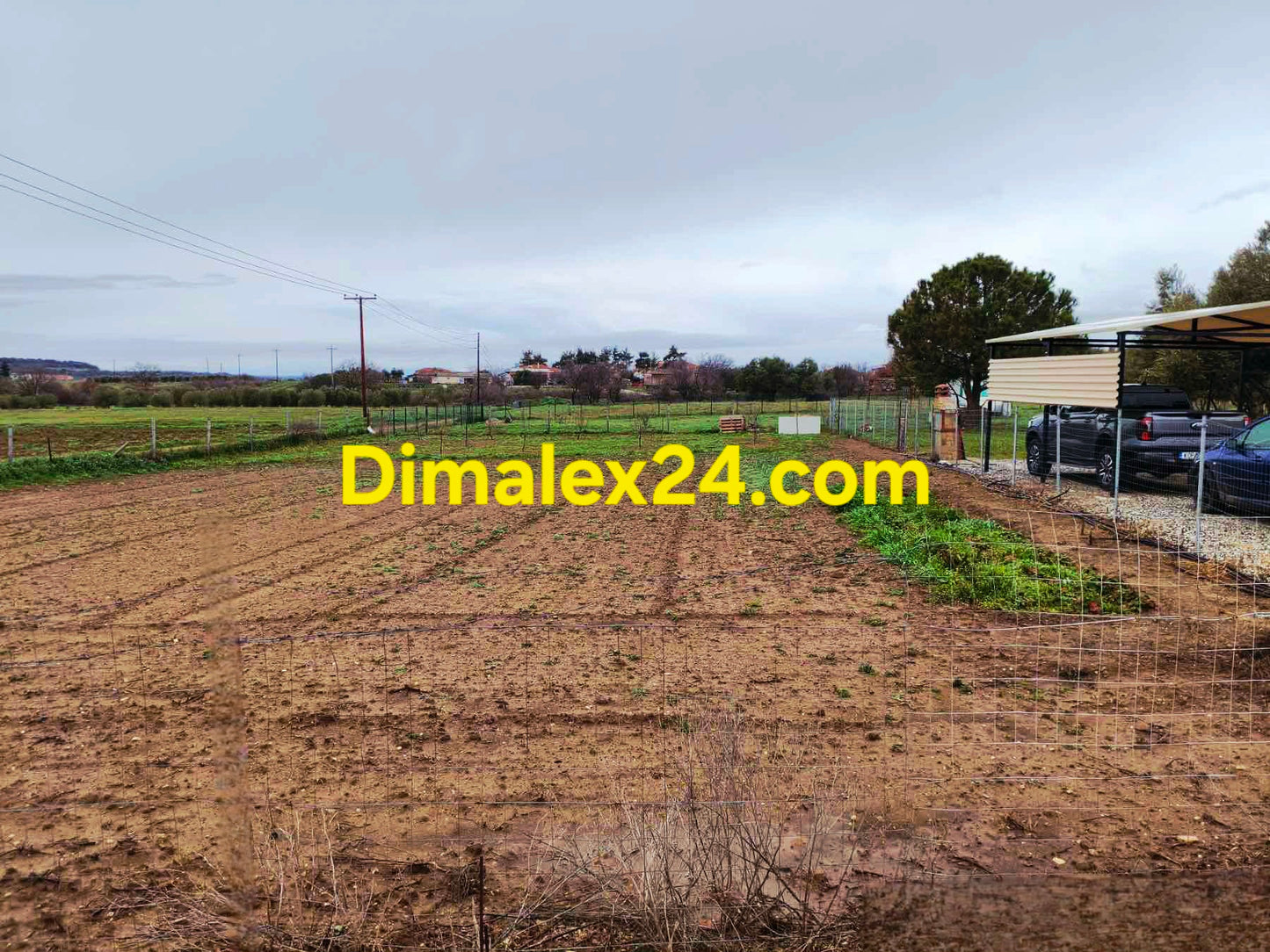 Равен парцел за строеж в област Родопи, Ксилагани, Гърция с площ от 1000 кв.м. на 6 км от плажовете на Имерос.