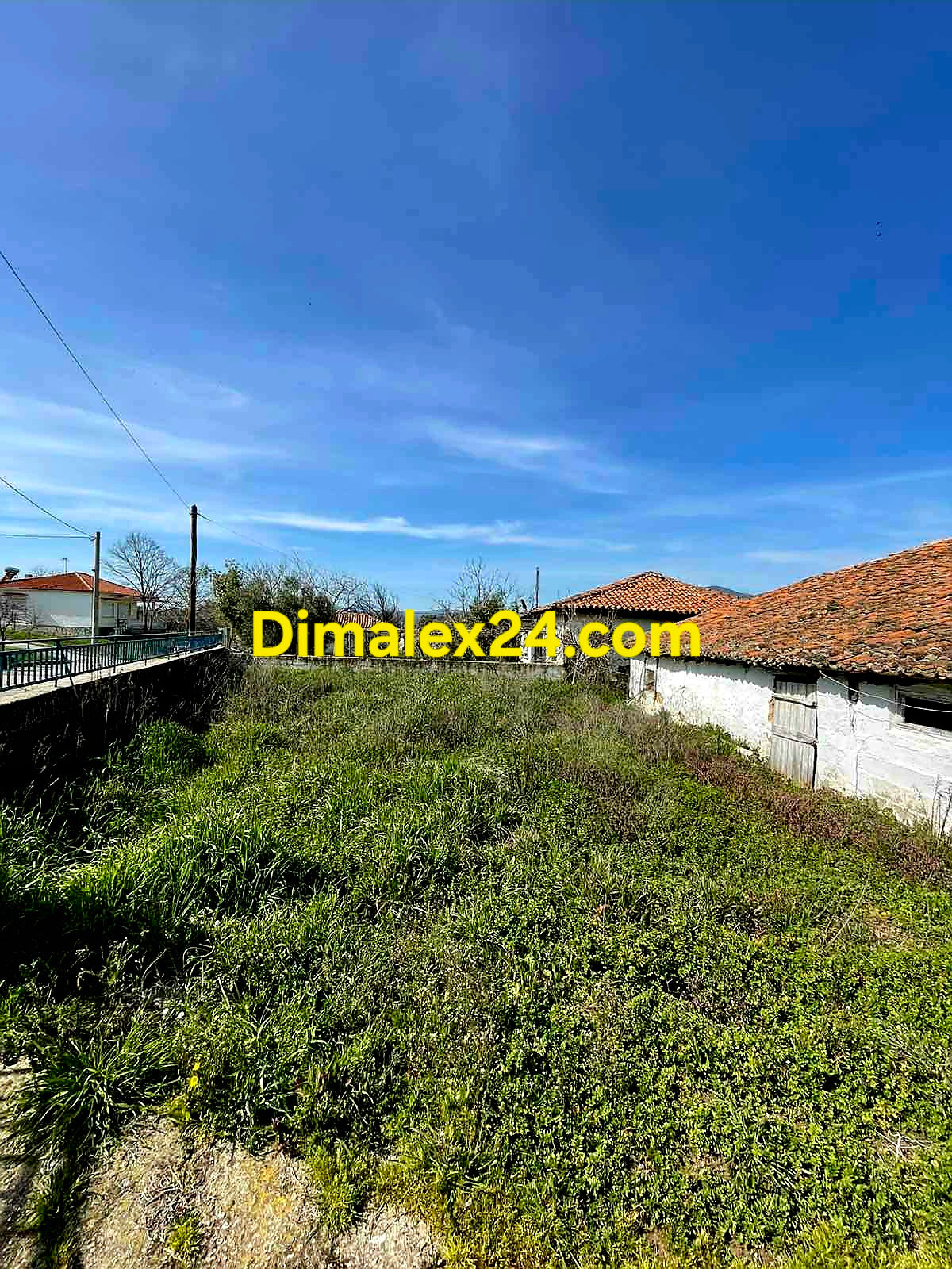 Къща с няколко сгради двор Гърция.