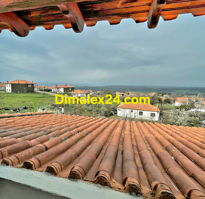 Панорамна гледка от покривна тераса на имот в Гърция,област Родопи.