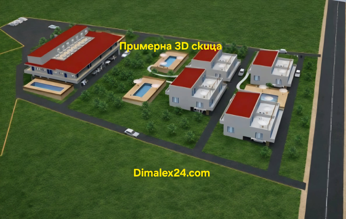 Морел на проект за хотелски комплекс върху парцел от 12 000 кв.м. в Гърция,област Еврос,Александруполис.
